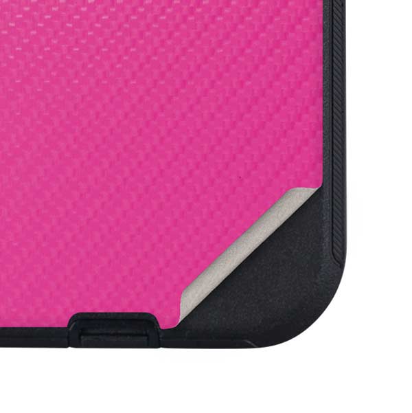 Pink Carbon Fiber Specialty Texture Material Otterbox Defender iPhone Skin