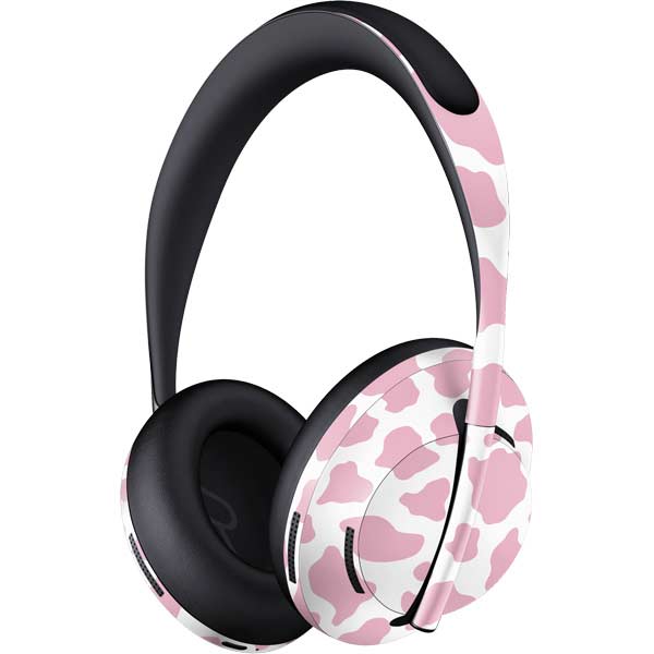 Pink Cow Print Bose Noise Cancelling Headphones 700 Skin