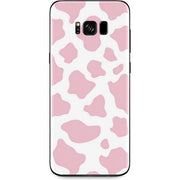 Pink Cow Print Galaxy S8 Plus Skin