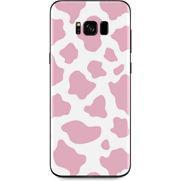 Pink Cow Print Galaxy S8 Plus Skin