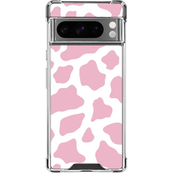 Pink Cow Print Google Pixel 8 Pro Clear Case