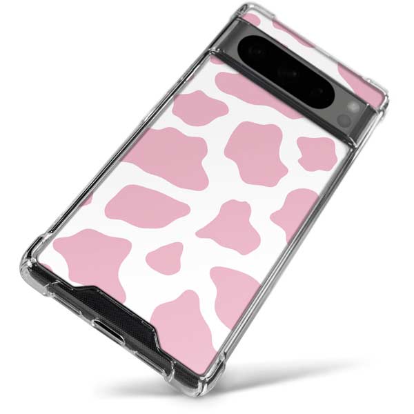 Pink Cow Print Google Pixel 8 Pro Clear Case