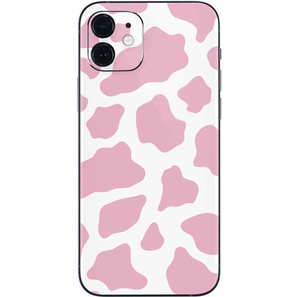 Pink Cow Print iPhone 12 Mini Skin