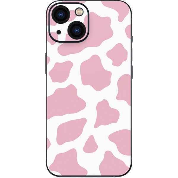 Pink Cow Print iPhone 13 Mini Skin