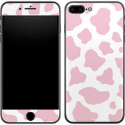 Pink Cow Print iPhone 8 Plus Skin