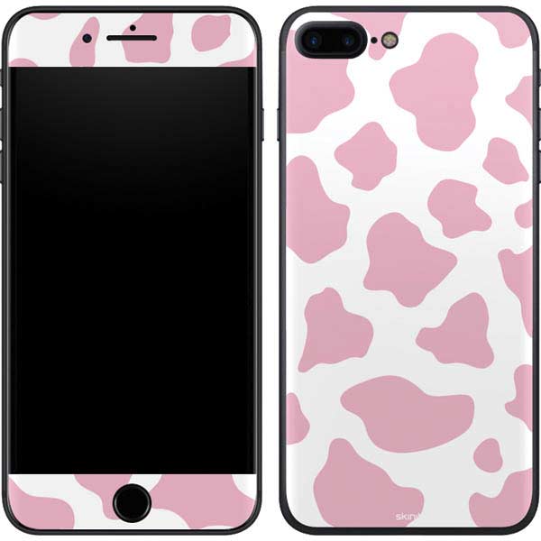 Pink Cow Print iPhone 8 Plus Skin
