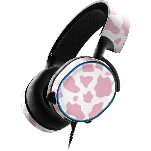 Pink Cow Print SteelSeries Arctis 3 Skin
