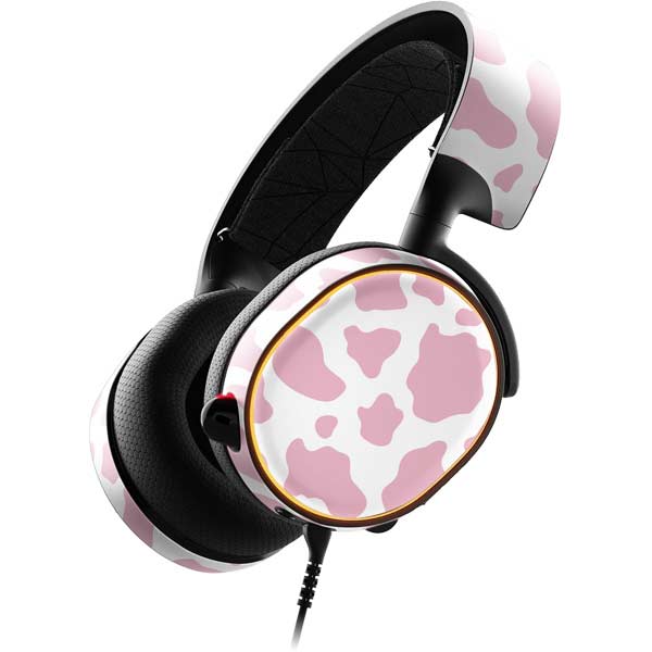 Pink Cow Print SteelSeries Arctis 5 Skin