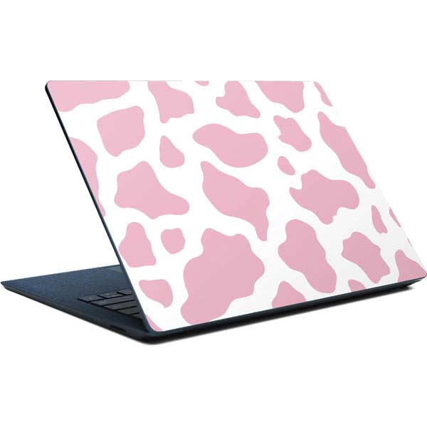 Pink Cow Print Surface Laptop Skin