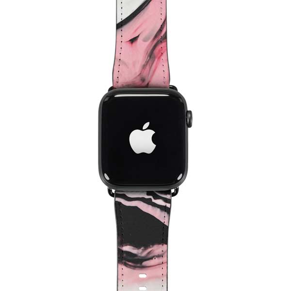Pink Marble Ink Apple Watch Band 38-40mm