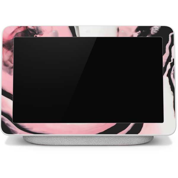 Pink Marble Ink Google Home Hub Skin