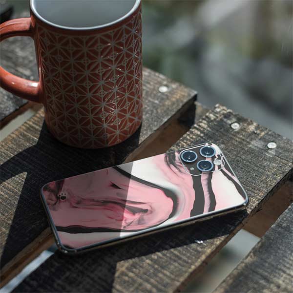 Pink Marble Ink iPhone 11 Pro Skin