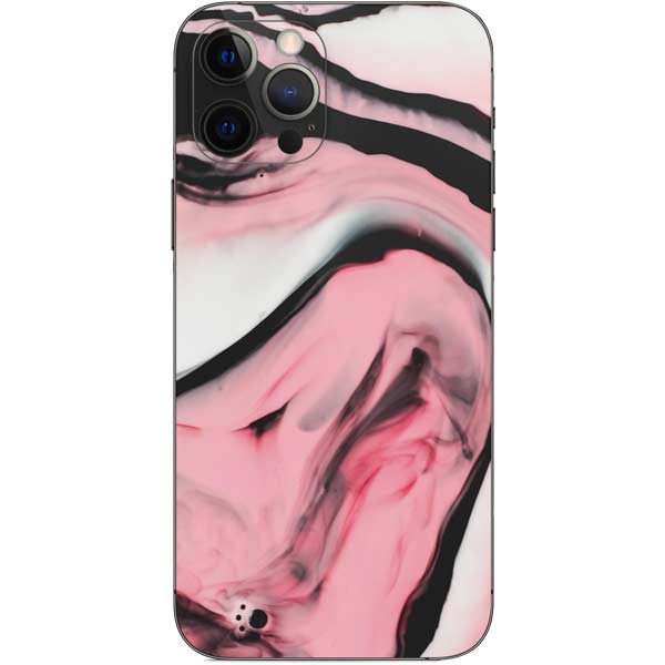 Pink Marble Ink iPhone 12 Pro Skin
