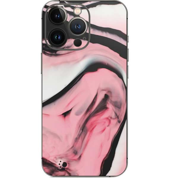 Pink Marble Ink iPhone 13 Pro Skin