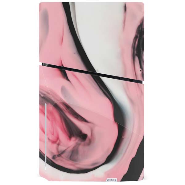 Pink Marble Ink PS5 Slim Disk Bundle Skin