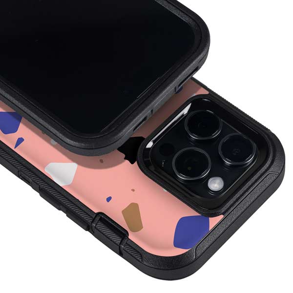 Pink Terrazzo Otterbox Defender iPhone Skin