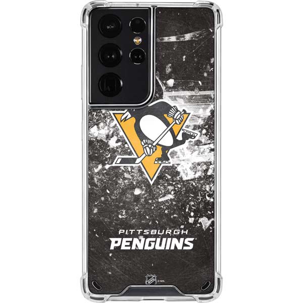 NHL Pittsburgh Penguins Frozen Galaxy S21 Ultra 5G Clear Case