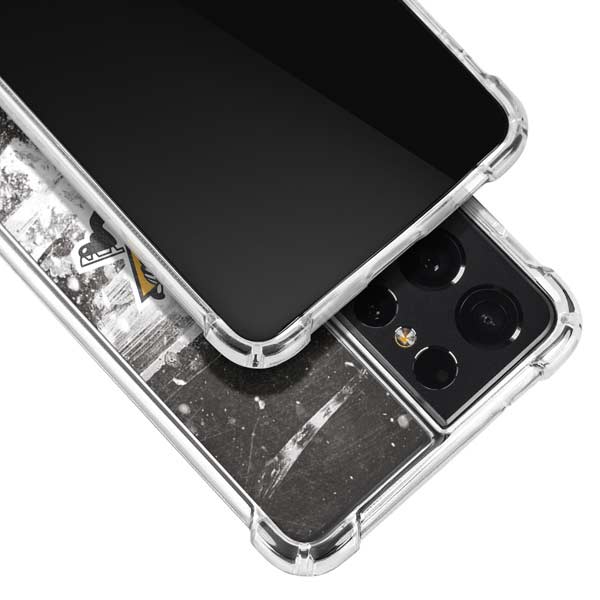 NHL Pittsburgh Penguins Frozen Galaxy S21 Ultra 5G Clear Case