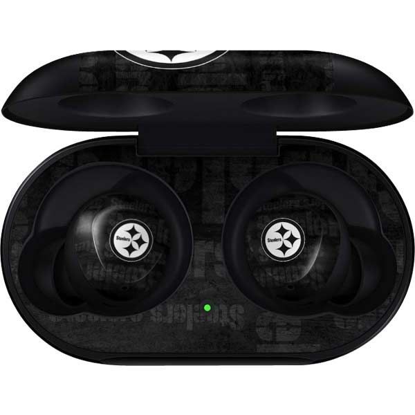 NFL Pittsburgh Steelers Black & White Galaxy Buds Skin