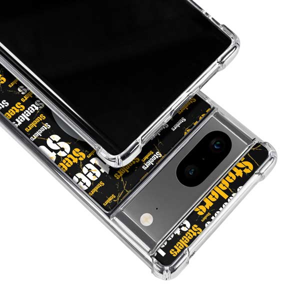 NFL Pittsburgh Steelers Black Blast Google Pixel 8 Clear Case