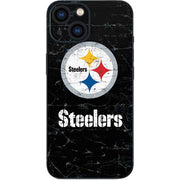 NFL Pittsburgh Steelers Distressed iPhone 13 Mini Skin
