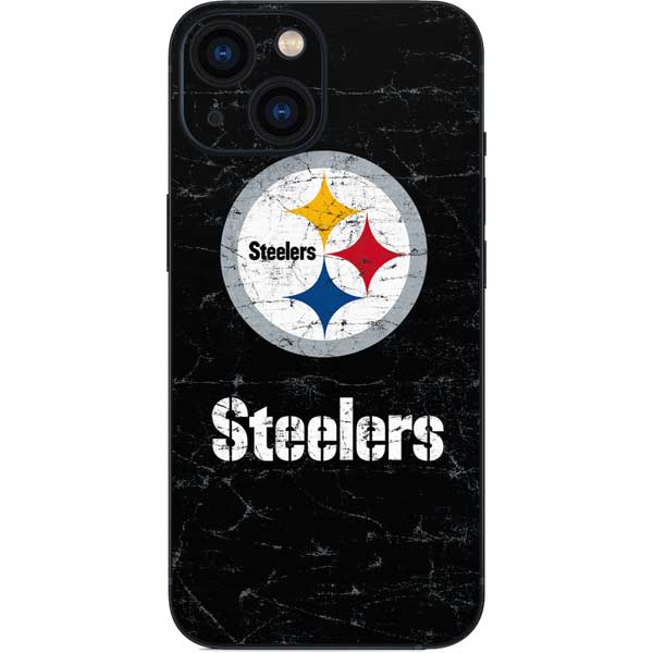 NFL Pittsburgh Steelers Distressed iPhone 13 Mini Skin