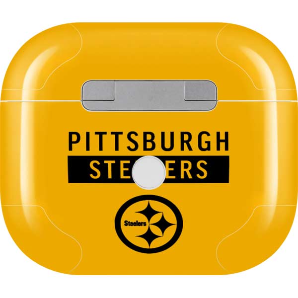 NFL Pittsburgh Steelers Yellow Performance Series Apple AirPods (3rd Gen 2021) Skin