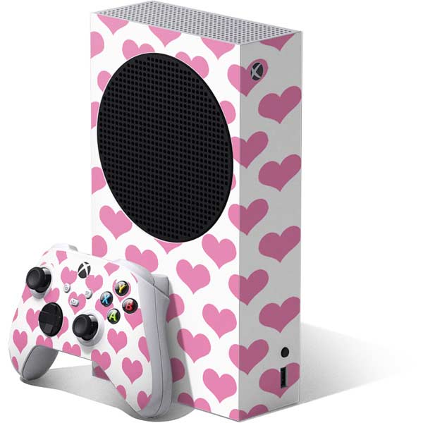 Plush Pink Hearts Xbox Series S Skins