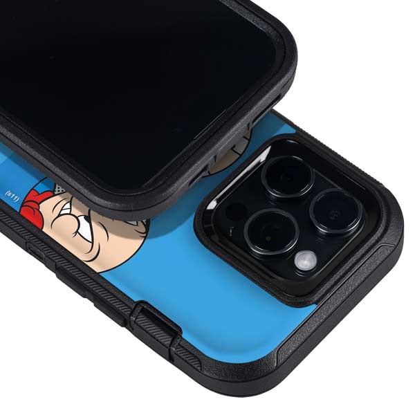 Looney Tunes Porky Pig Two Circles Otterbox Defender iPhone Skin