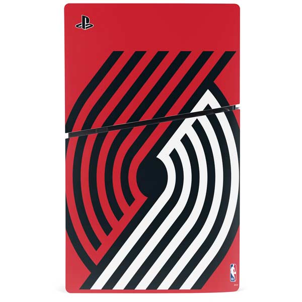 NBA Portland Trail Blazers Large Logo PS5 Slim Disk Bundle Skin