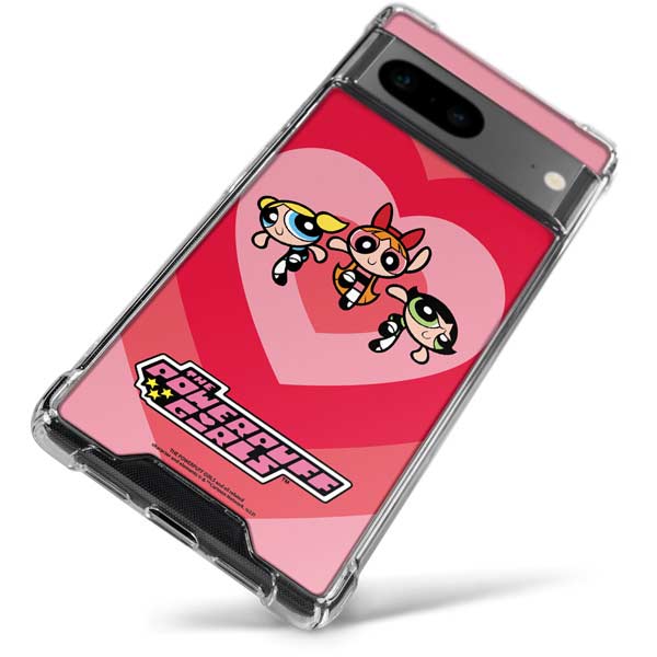 Cartoon Network Powerpuff Girls Hearts Google Pixel 8 Clear Case