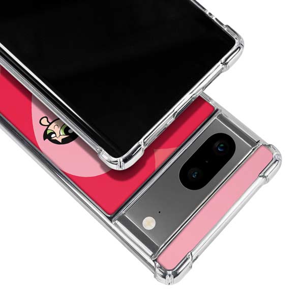 Cartoon Network Powerpuff Girls Hearts Google Pixel 8 Clear Case