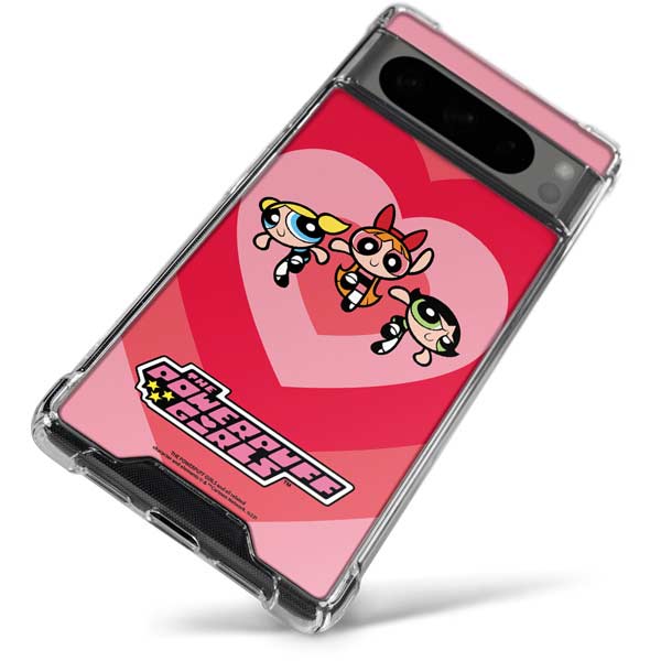 Cartoon Network Powerpuff Girls Hearts Google Pixel 8 Pro Clear Case