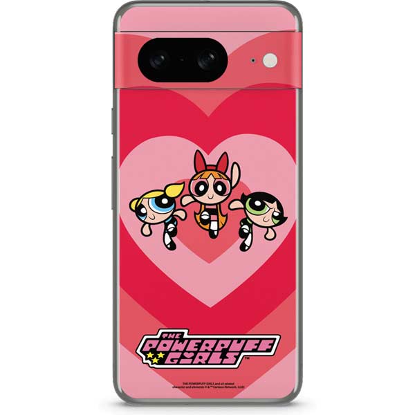 Cartoon Network Powerpuff Girls Hearts Google Pixel 8 Skin