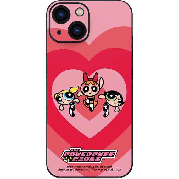 Cartoon Network Powerpuff Girls Hearts iPhone 13 Mini Skin