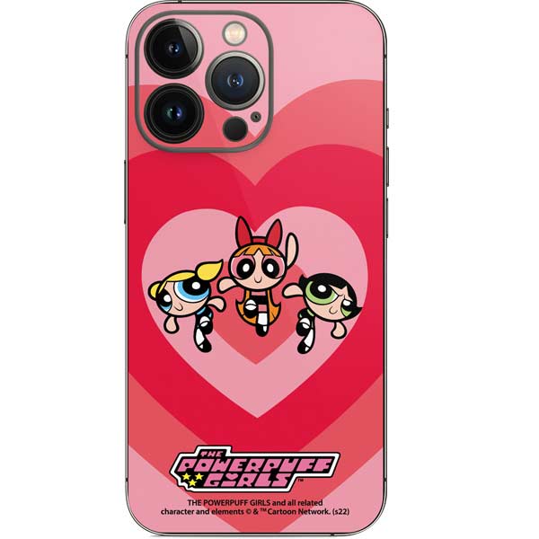 Cartoon Network Powerpuff Girls Hearts iPhone 13 Pro Skin