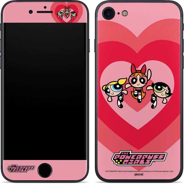 Cartoon Network Powerpuff Girls Hearts iPhone SE (2nd & 3rd Gen) Skin