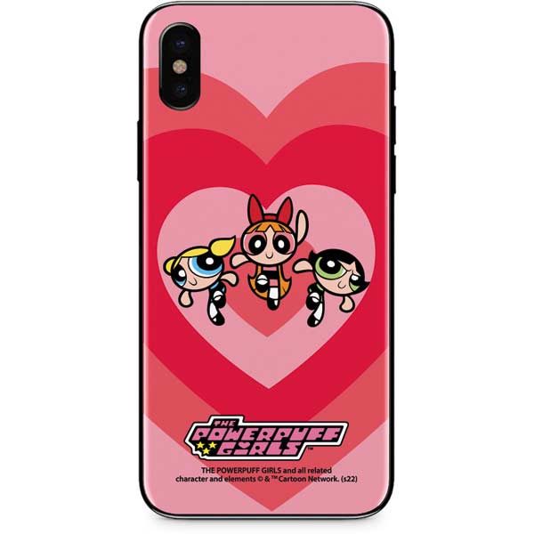 Cartoon Network Powerpuff Girls Hearts iPhone XS Skin