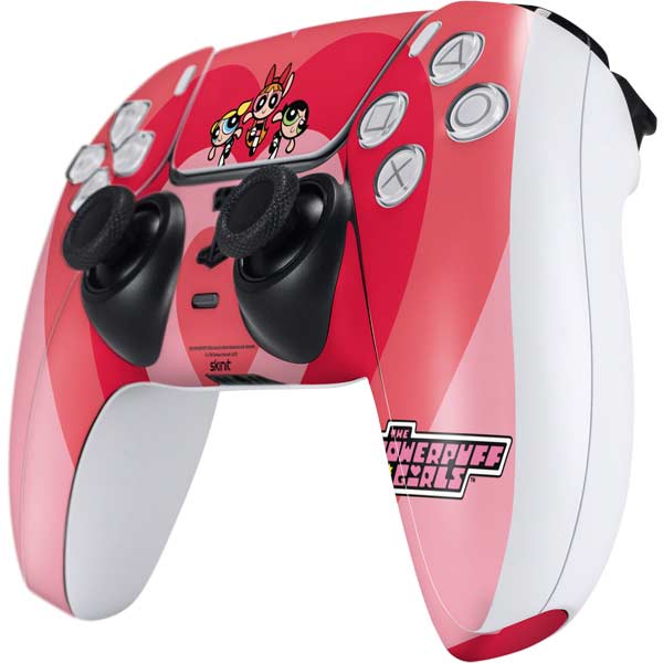 Cartoon Network Powerpuff Girls Hearts PS5 Controller Skin
