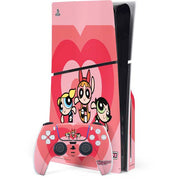 Cartoon Network Powerpuff Girls Hearts PS5 Slim Disk Bundle Skin