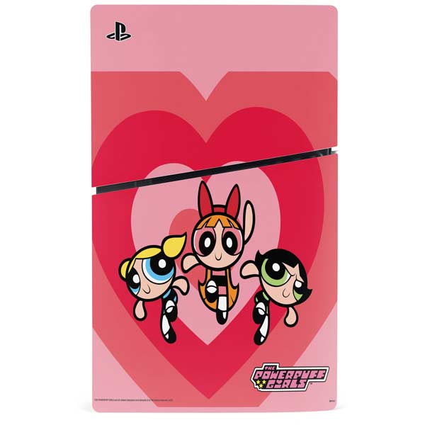 Cartoon Network Powerpuff Girls Hearts PS5 Slim Disk Bundle Skin