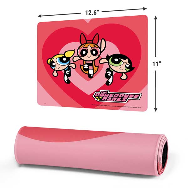 Cartoon Network Powerpuff Girls Hearts Gaming Mouse Pad