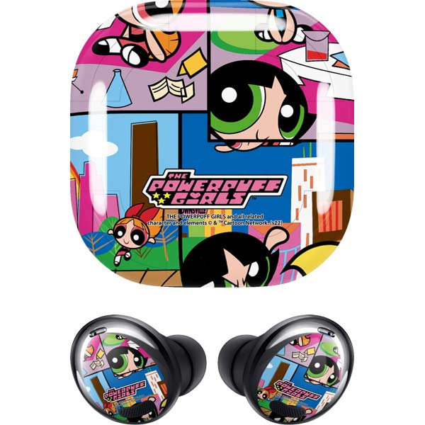 Cartoon Network Powerpuff Girls Patches Galaxy Buds Pro Skin