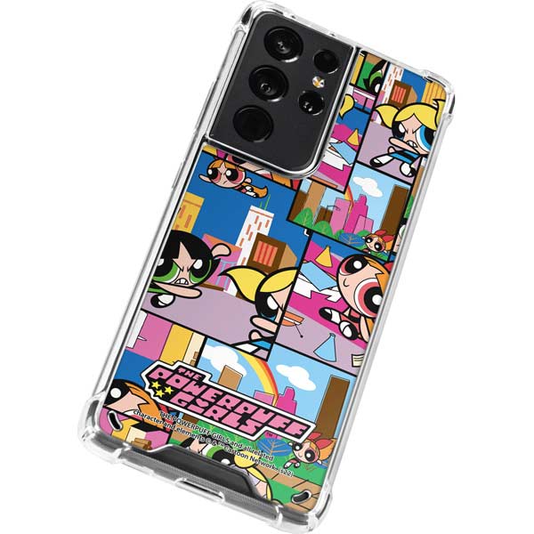 Cartoon Network Powerpuff Girls Patches Galaxy S21 Ultra 5G Clear Case