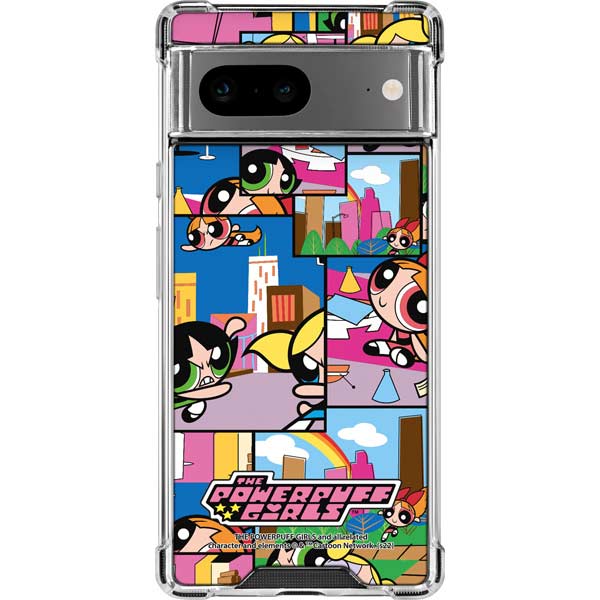 Cartoon Network Powerpuff Girls Patches Google Pixel 8 Clear Case