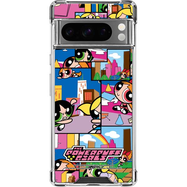 Cartoon Network Powerpuff Girls Patches Google Pixel 8 Pro Clear Case