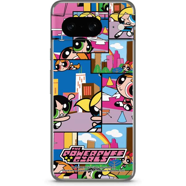 Cartoon Network Powerpuff Girls Patches Google Pixel 8 Skin