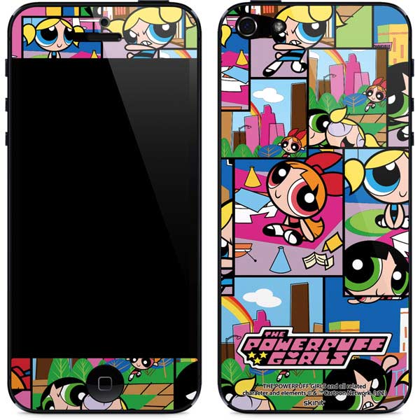 Cartoon Network Powerpuff Girls Patches iPhone 5/5s/5SE Skin