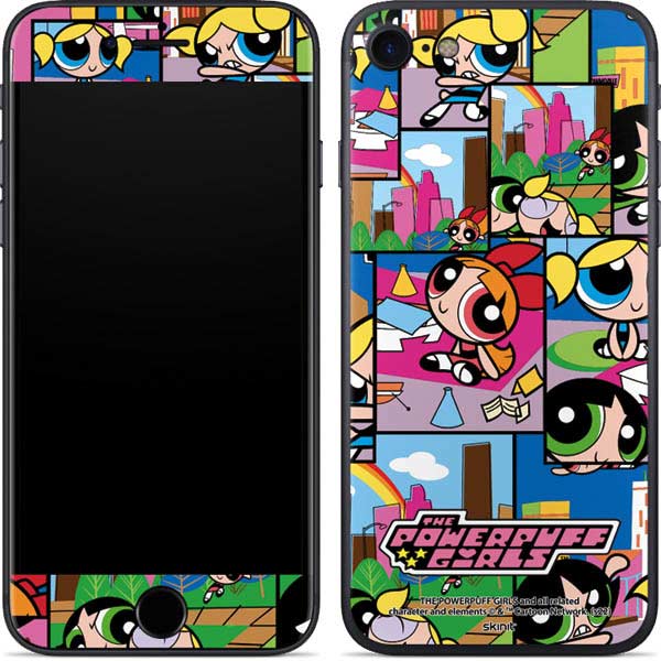 Cartoon Network Powerpuff Girls Patches iPhone SE (2nd & 3rd Gen) Skin
