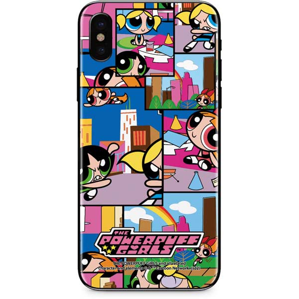 Cartoon Network Powerpuff Girls Patches iPhone XS Skin